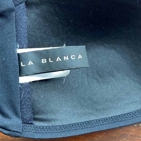 La Blanca tie back strapless bandeau bikini top sz 6 - Picture 5 of 5